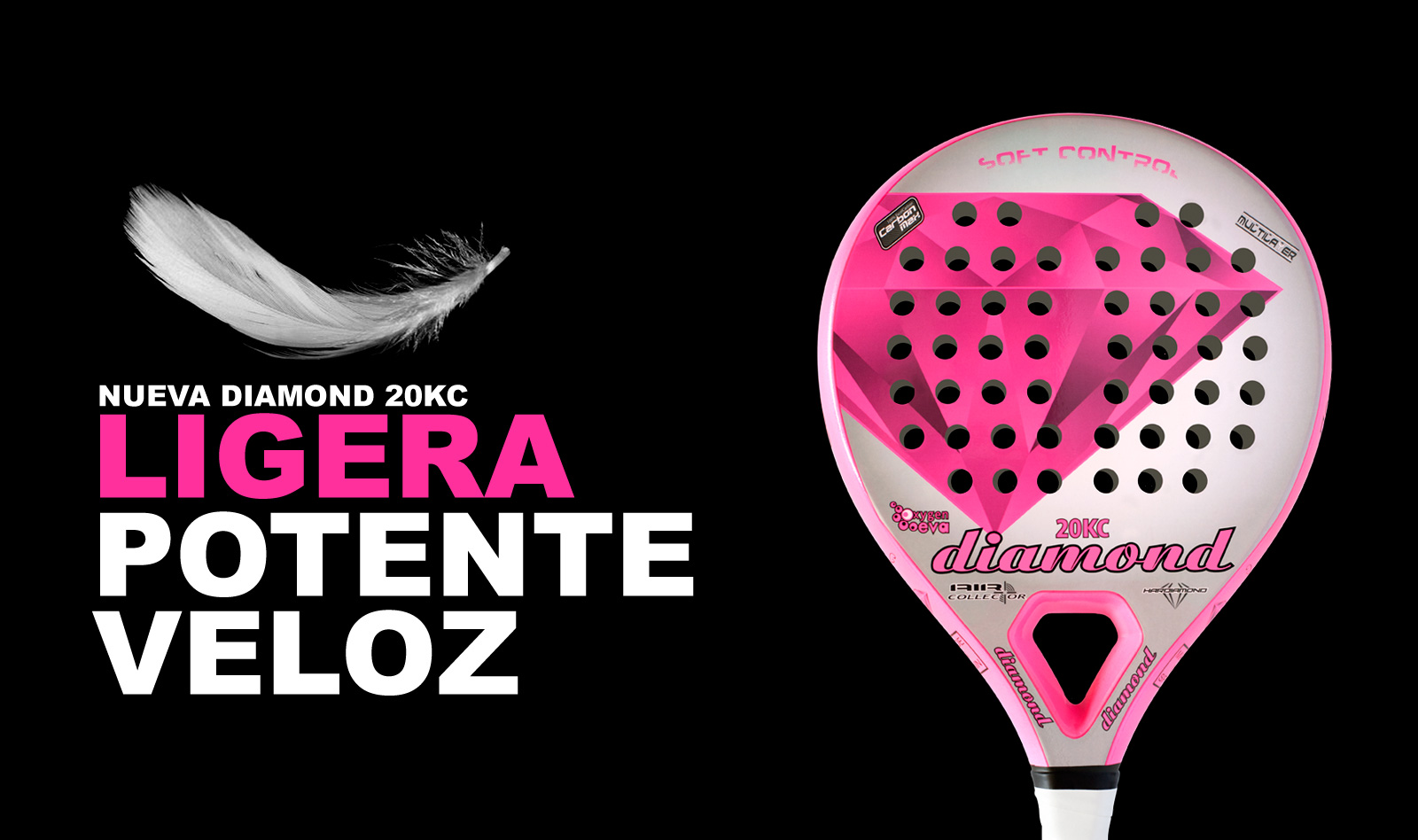 Nueva pala Diamond padel 20KC Control