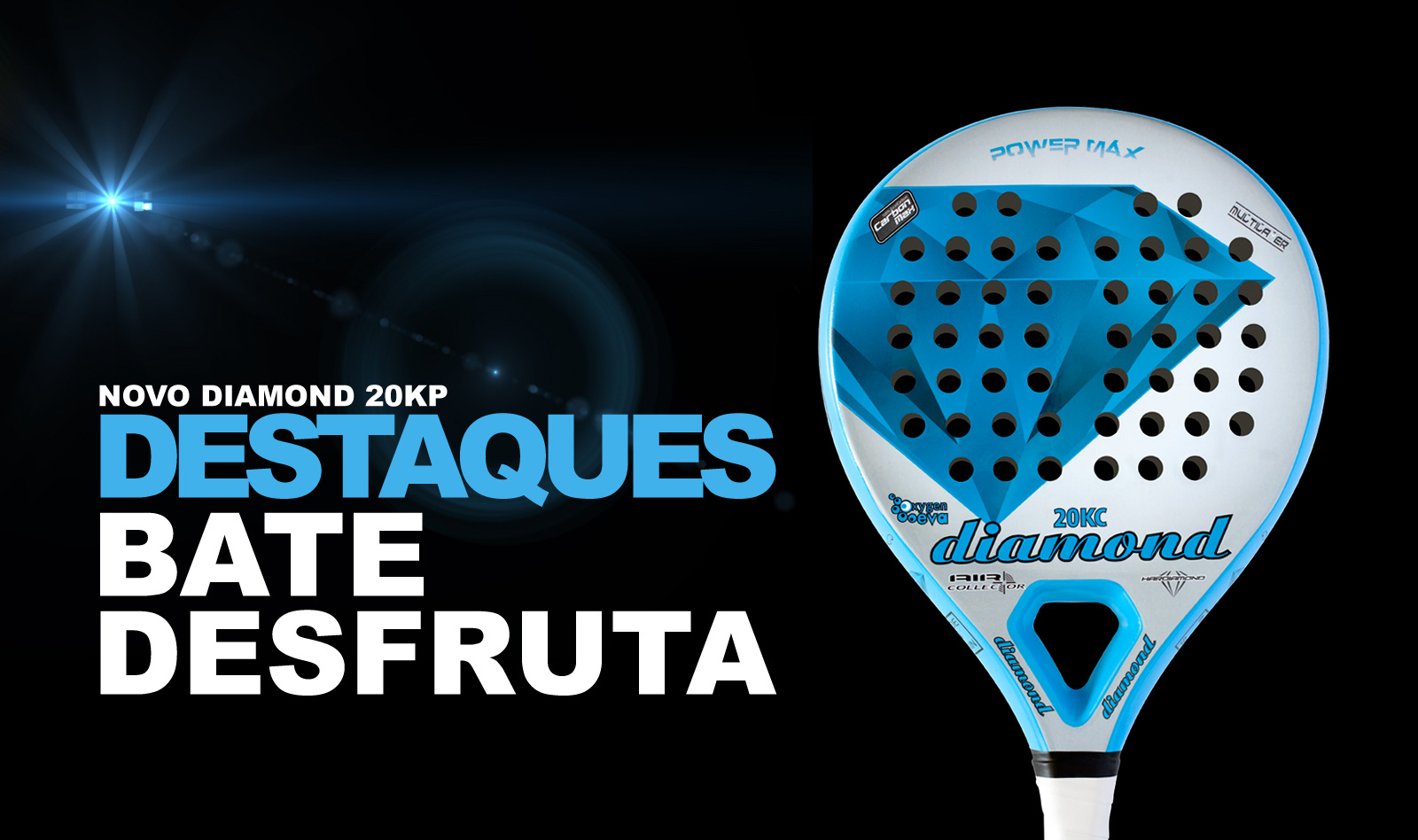 Nueva pala Diamond padel 20KP Potencia