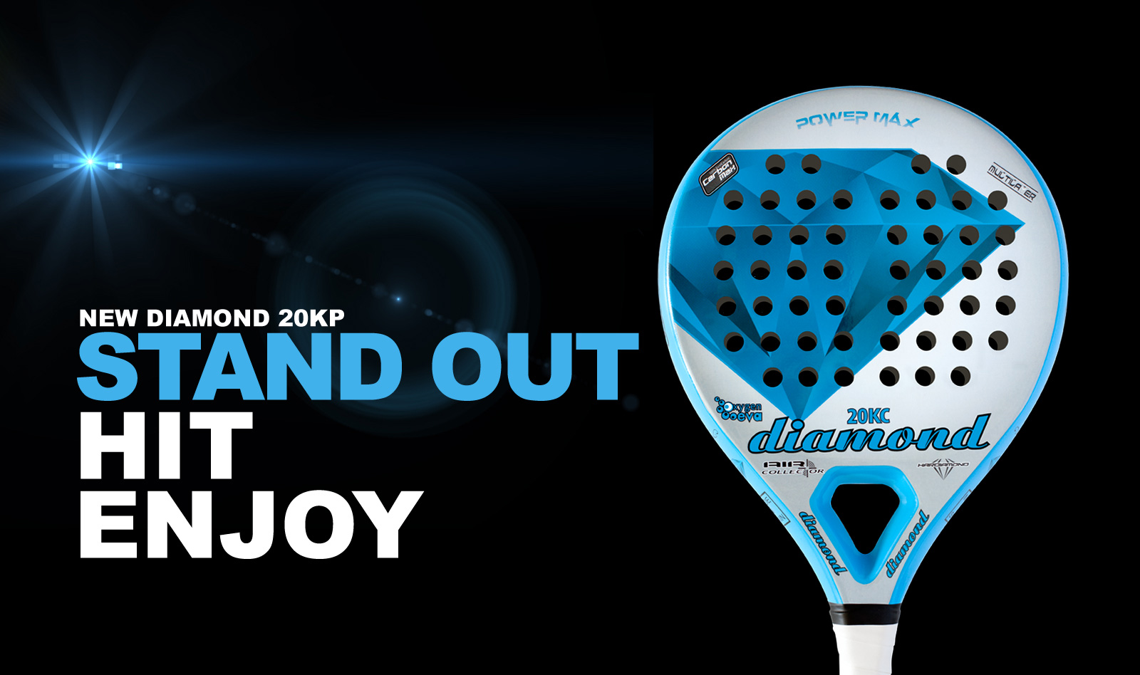 Nueva pala Diamond padel 20KP Potencia