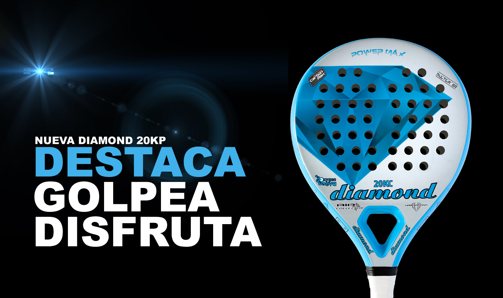 Nueva pala Diamond padel 20KP Potencia