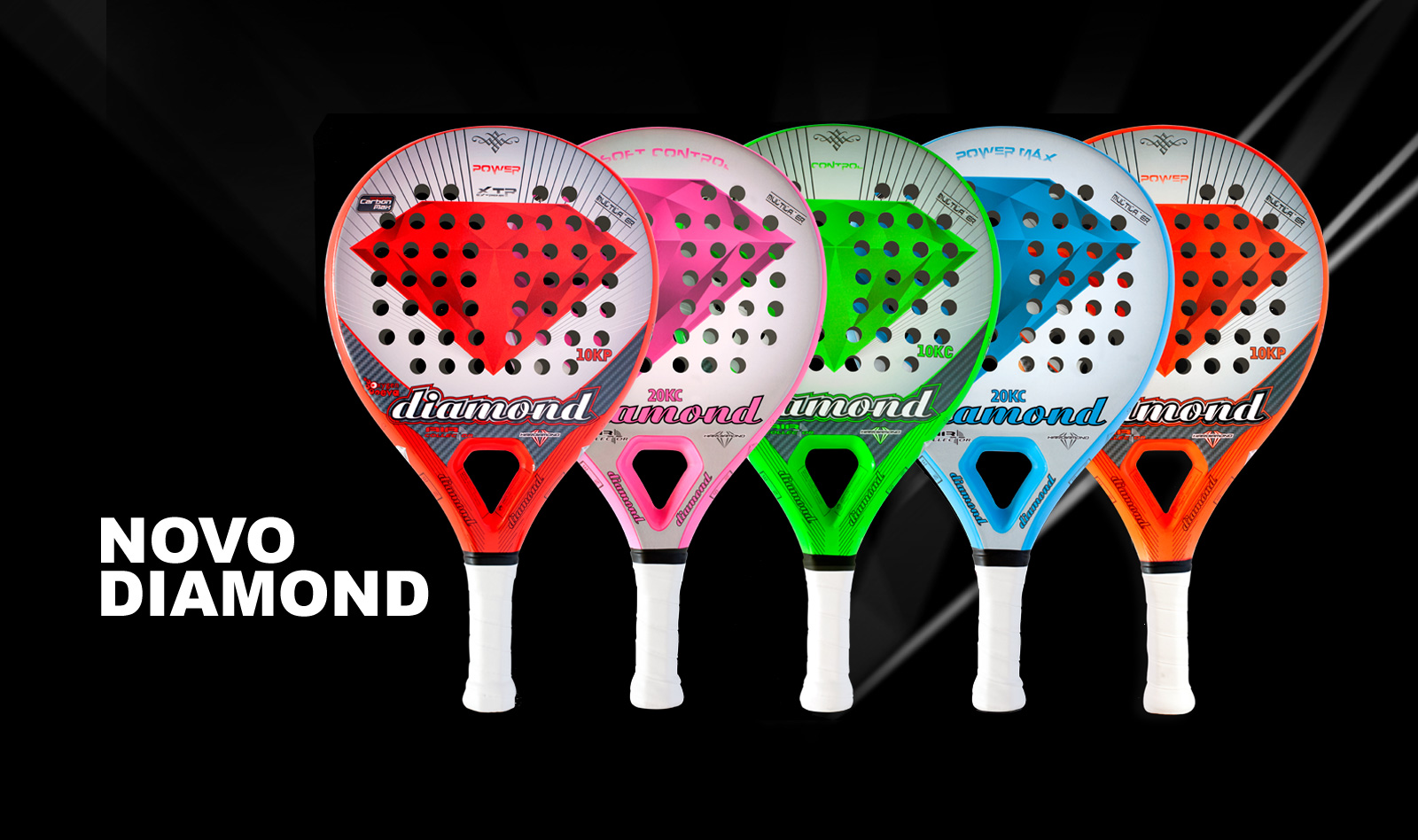 Nuevas Palas Diamond Padel 10KC, 10KP, 10KP-XTR, 20KC, 20KP
