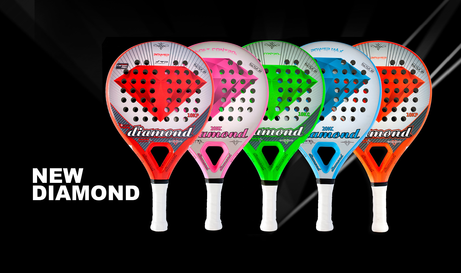 Nuevas Palas Diamond Padel 10KC, 10KP, 10KP-XTR, 20KC, 20KP